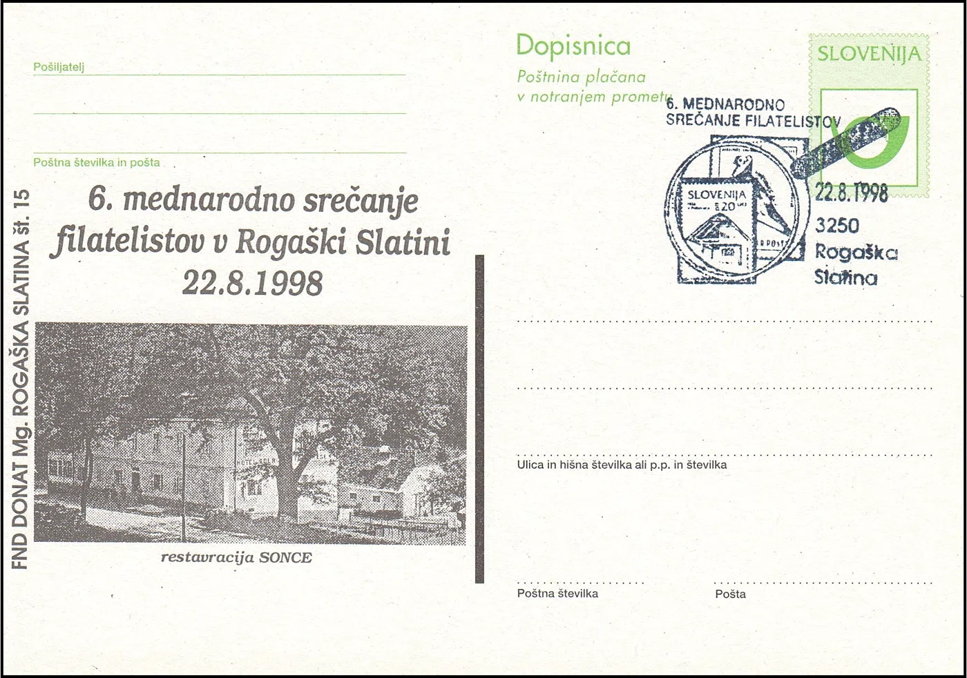 6. MEDNARODNO SREČANJE FILATELISTOV